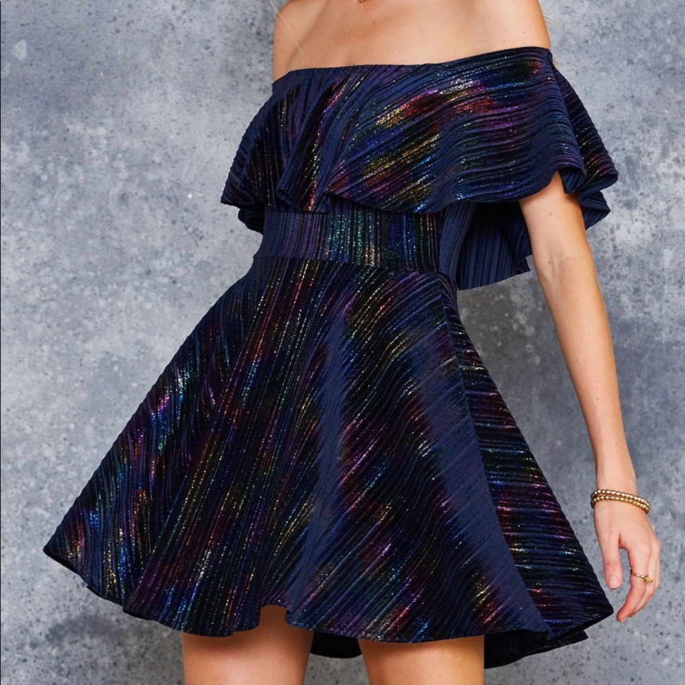 Blackmilk Shimmering Strapless Dress